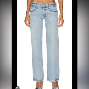 EB Denim Light Blue Low Rise Baggy Jeans 27 (fits like 26)